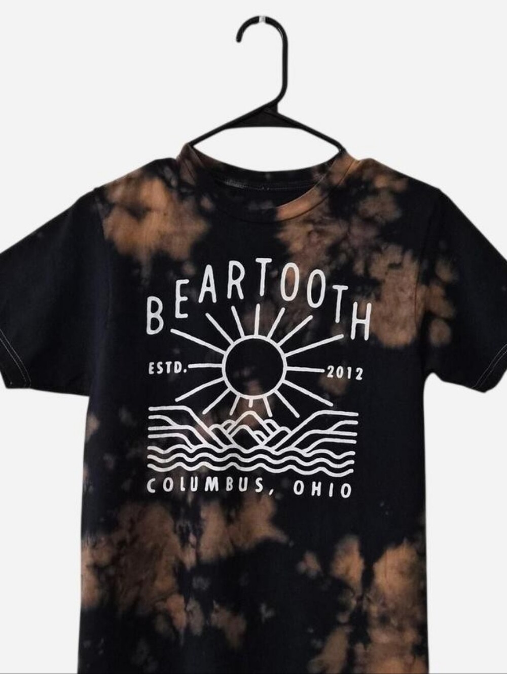 Beartooth Tie-dye Black & Brown Graphic T-Shirt
